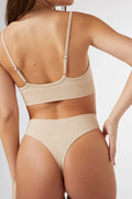 Seamless Thong in Beige — main image