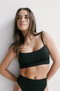 Seamless Thin Strap Top in Black — main image
