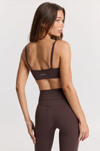 ButterSoft Ruched Sports Bra in Espresso — image 5