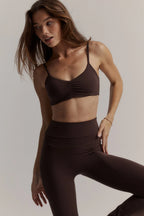 ButterSoft Ruched Sports Bra in Espresso — image 6